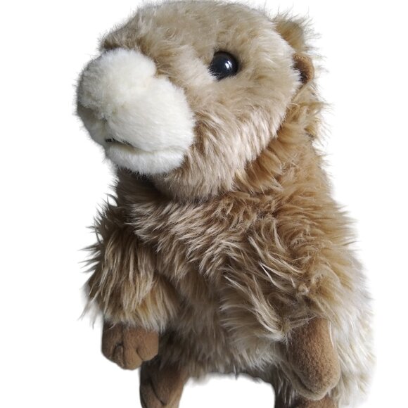 Save Our Space Brown Marmot Wombat Stuffed Animal 8 Inch Plush 2003 - Picture 1 of 10